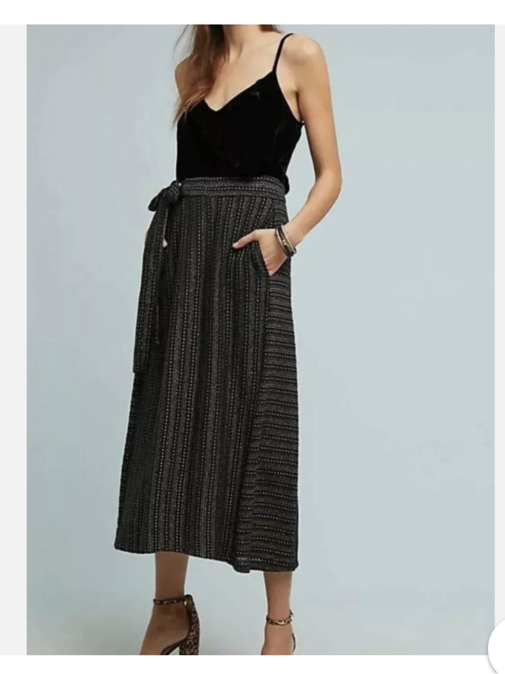 Anthropologie Eva Franco Blake Wide Leg Cropped Pants